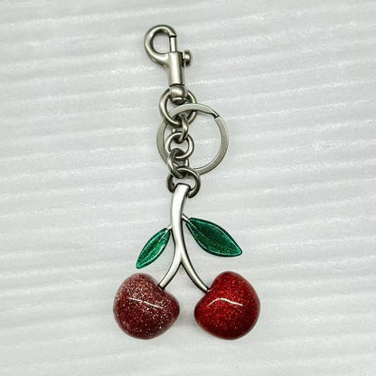 Cherry Bag Pendant Keychain – Exquisite Metal Car & Bag Charm