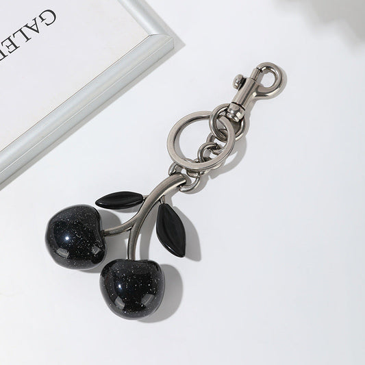 Cherry Bag Pendant Keychain – Exquisite Metal Car & Bag Charm